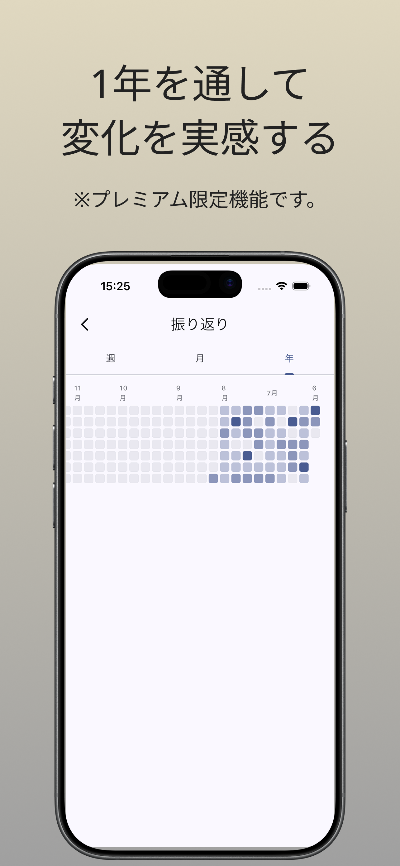 1年を通して変化を実感する